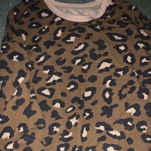 Comfy leopard sweatshirt